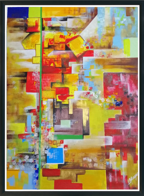 cuadro de arte moderno colorido