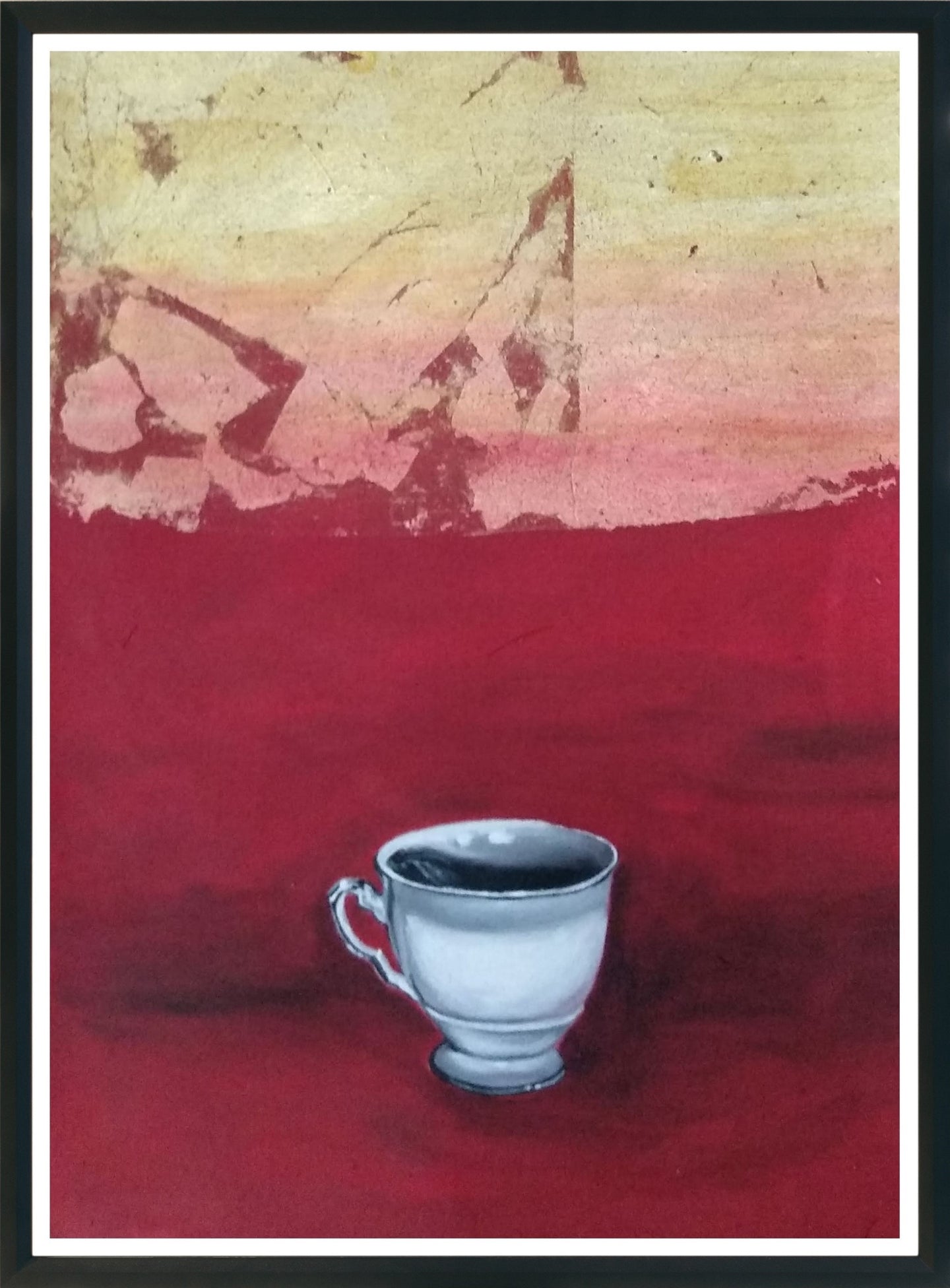 Lienzo decorativo que contiene una taza de café