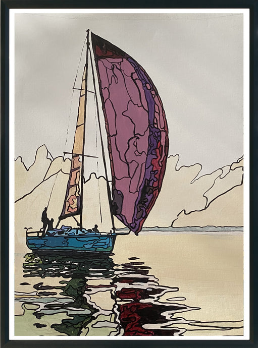 cuadro moderno cuadro decorativo barco