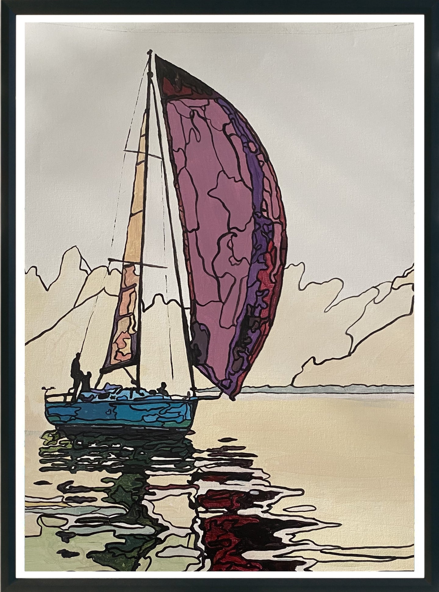 cuadro moderno cuadro decorativo barco